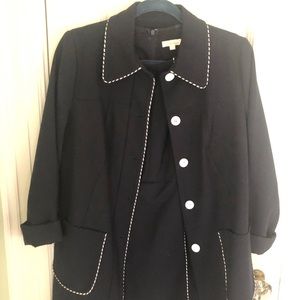 Dress with marching coat